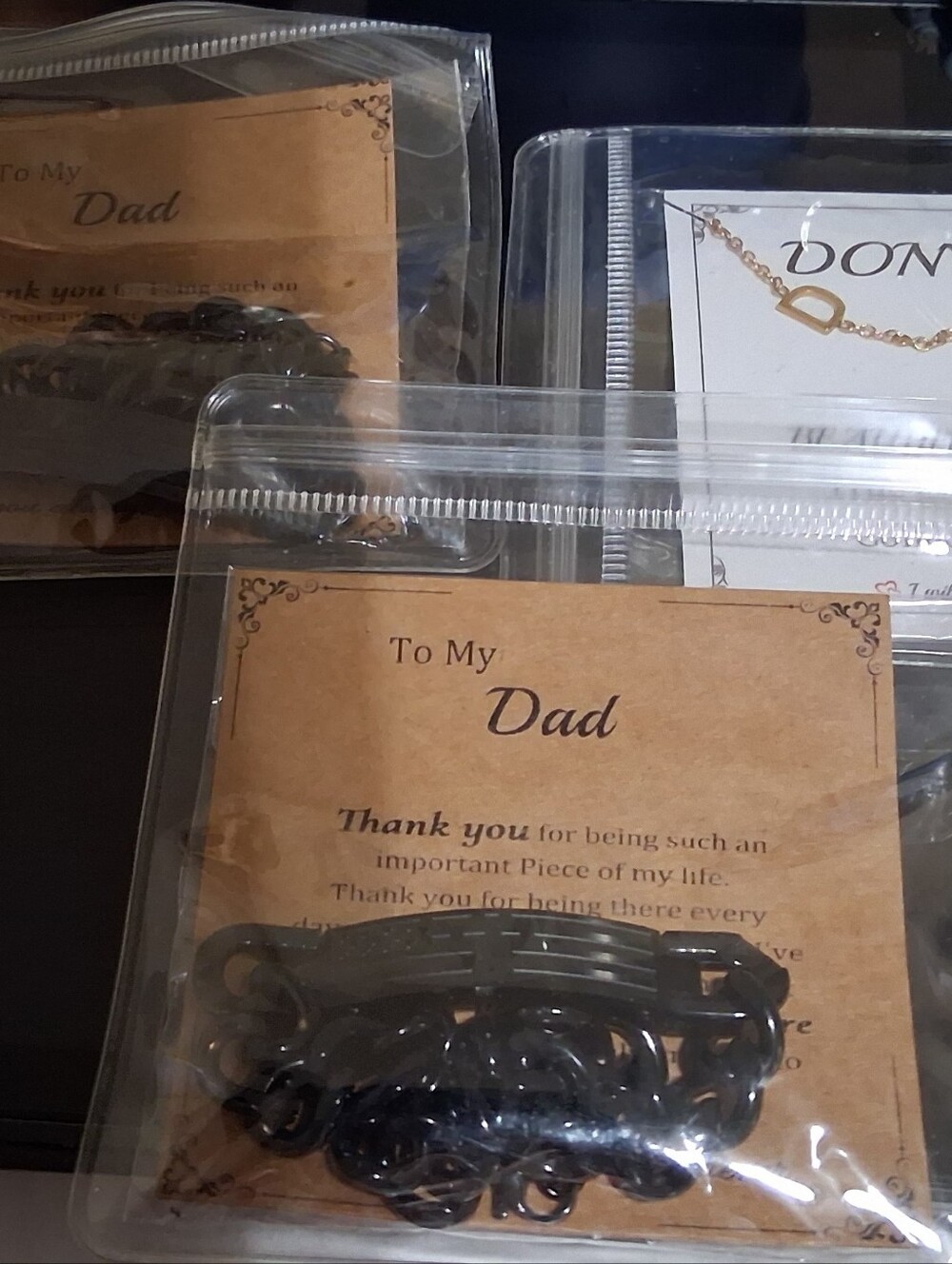 Classic Black Men’s Chain Bracelet - Dad Gift